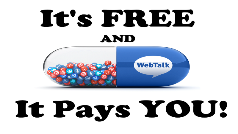 WebTalk – Pays You – It’s Like Facebook And LinkedIn Combined Sharing Their Profits