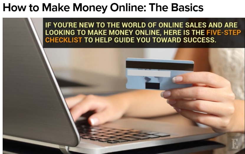 Making Money Online ~ The Basics